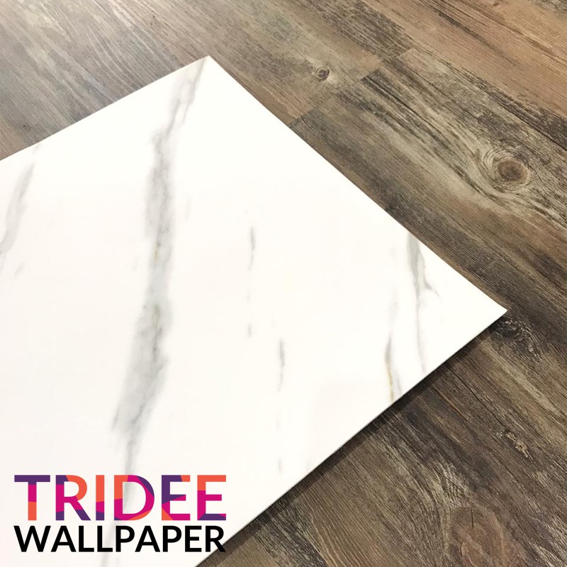 TRIDEE PANEL STICKER MARBLE | MARMER | Wallpaper Stiker Dinding