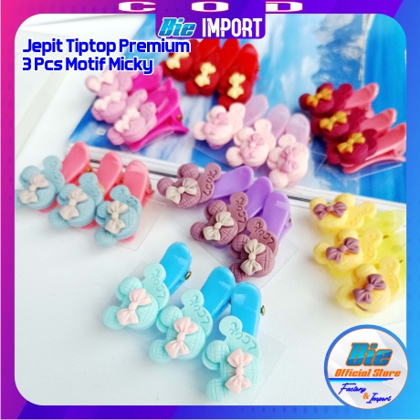 isi 3Pcs Jepit Rambut Anak Korea Karakter Impor Best Seller