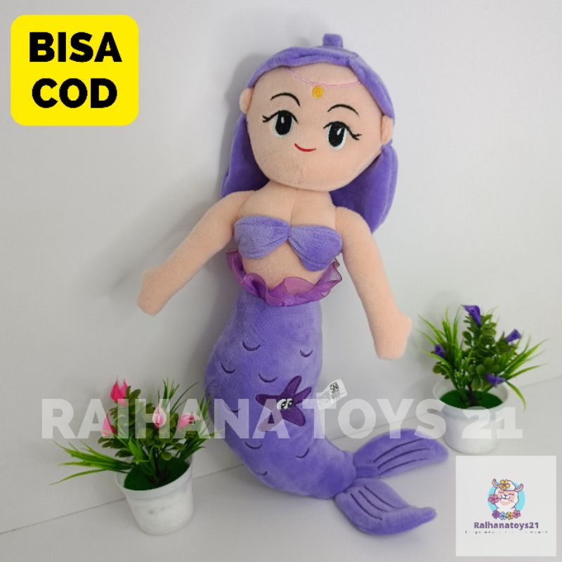 Boneka Putri Duyung 52cm Lucu hadiah anak / Boneka mermaid Queen