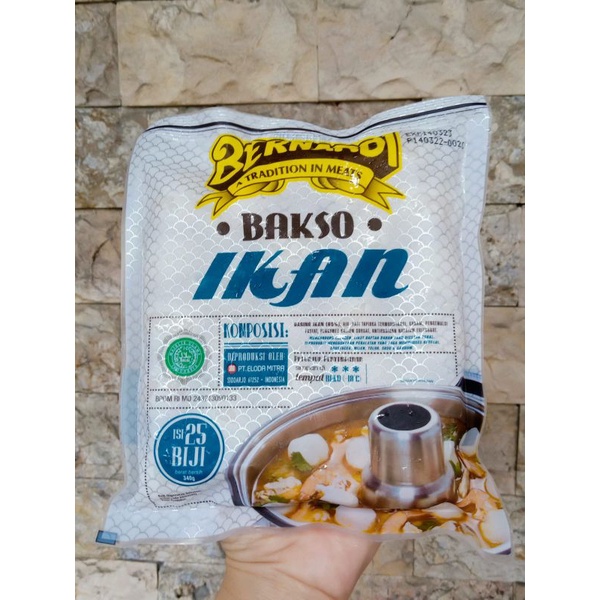 

Bakso Ikan isi 25 (340gr)
