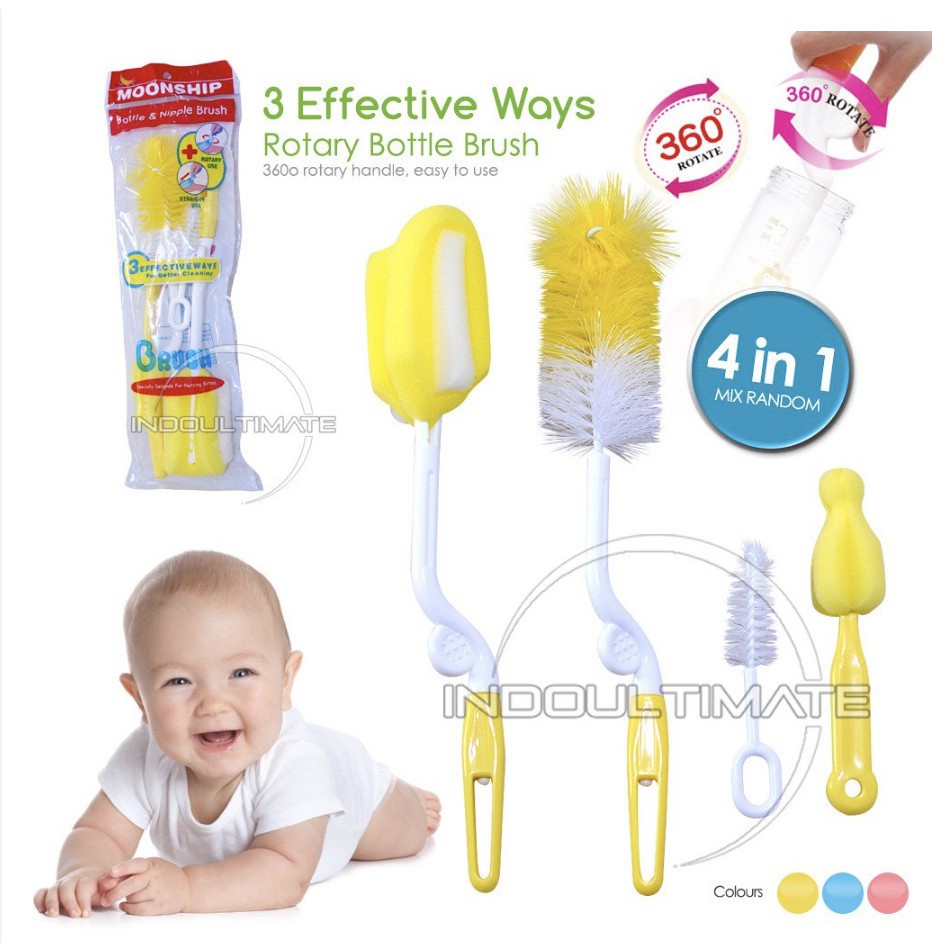 7 In 1 Sikat Pembersih Botol Susu Bayi | Spons Pembersih Botol | Pembersih Botol/C131-136