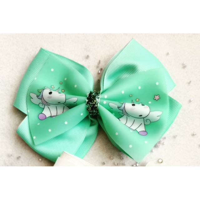 Bow Hairclip Anak (Unicorn)