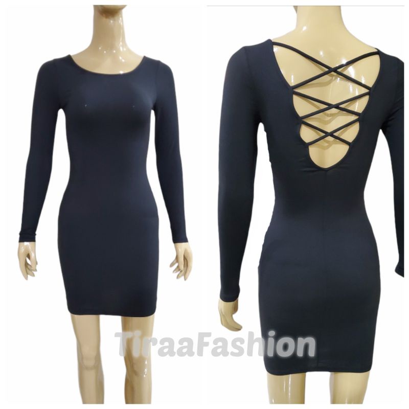 DRESS BODYCON LENGAN PANJANG BRANDED TERMURAH