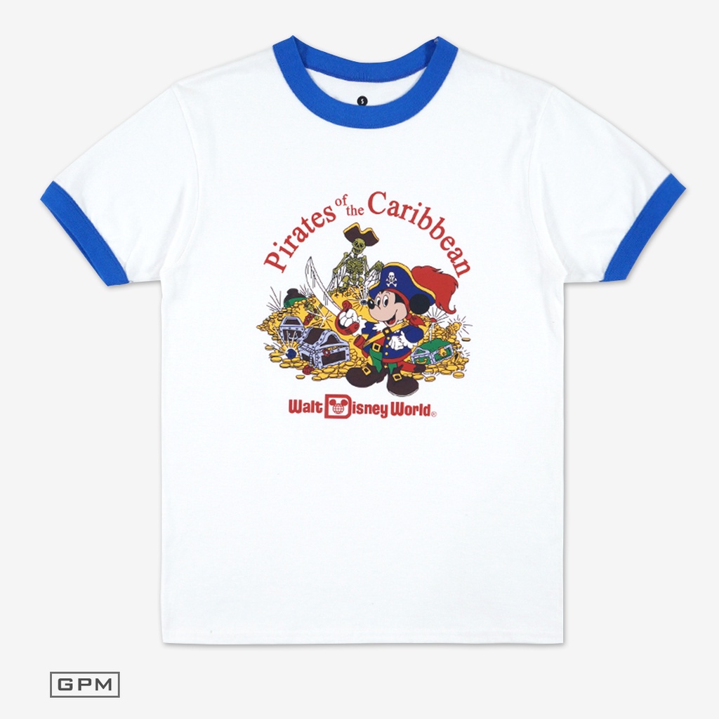 Kaos Vintage / Kaos Distro / Vintage Tshirt Retro Style Pirates Of The Caribbean Mickey Mouse - GPM