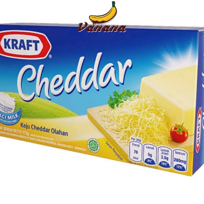 

Keju Kraft Cheddar 165 gr