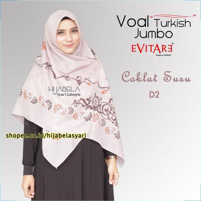 Jilbab Segiempat Voal Turki Jumbo Evitare Original 140x140 Hijab Syari