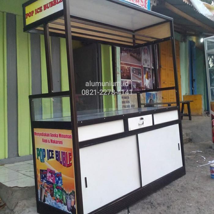 Etalase Minuman / Etalase jualan Minuman Es /Etalase ukuran 1,5 Meter