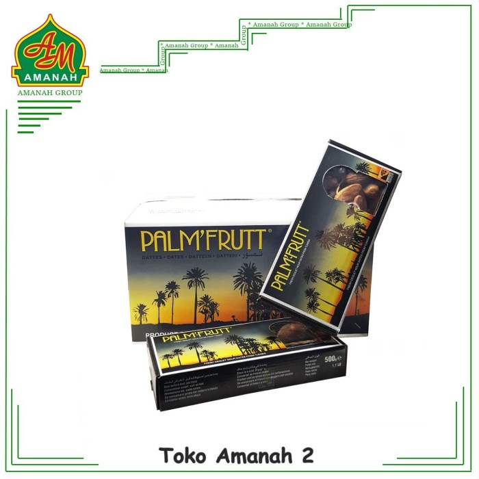 

Kurma Palm Fruit 500gr / Palm Frutt / Kurma Tunisia 1 Dus (12 pcs)