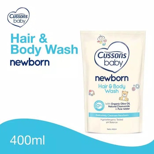 Cussons Newborn Hair And Body Wash Refill 400ml