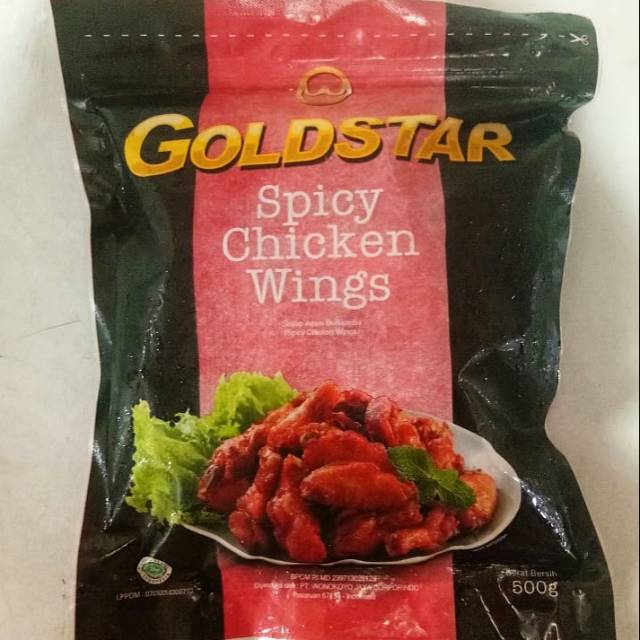 

Goldstar spicy wings 500 gram chicken wing