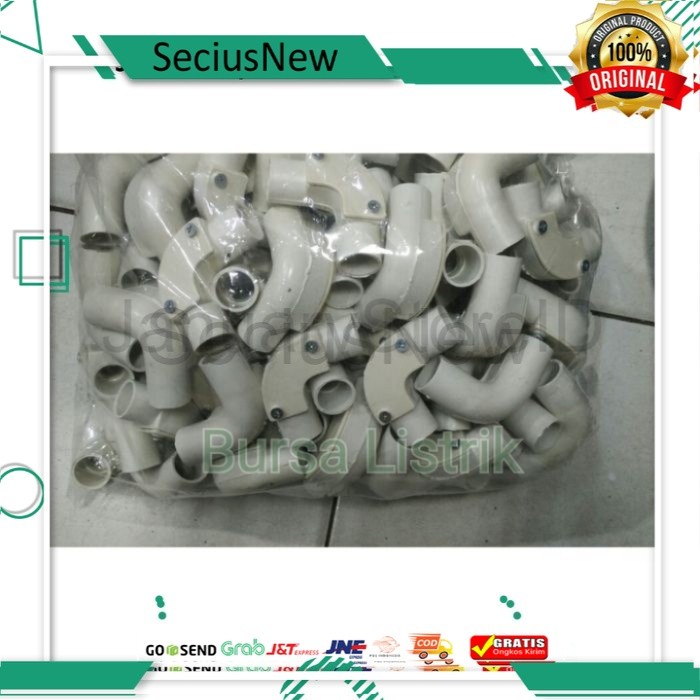 ELBOW PIPA PVC 20MM BENTUK L SAMBUNGAN PIPA KNEE L