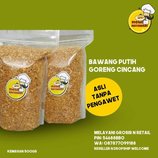 

Bawang putih cincang goreng 500gr