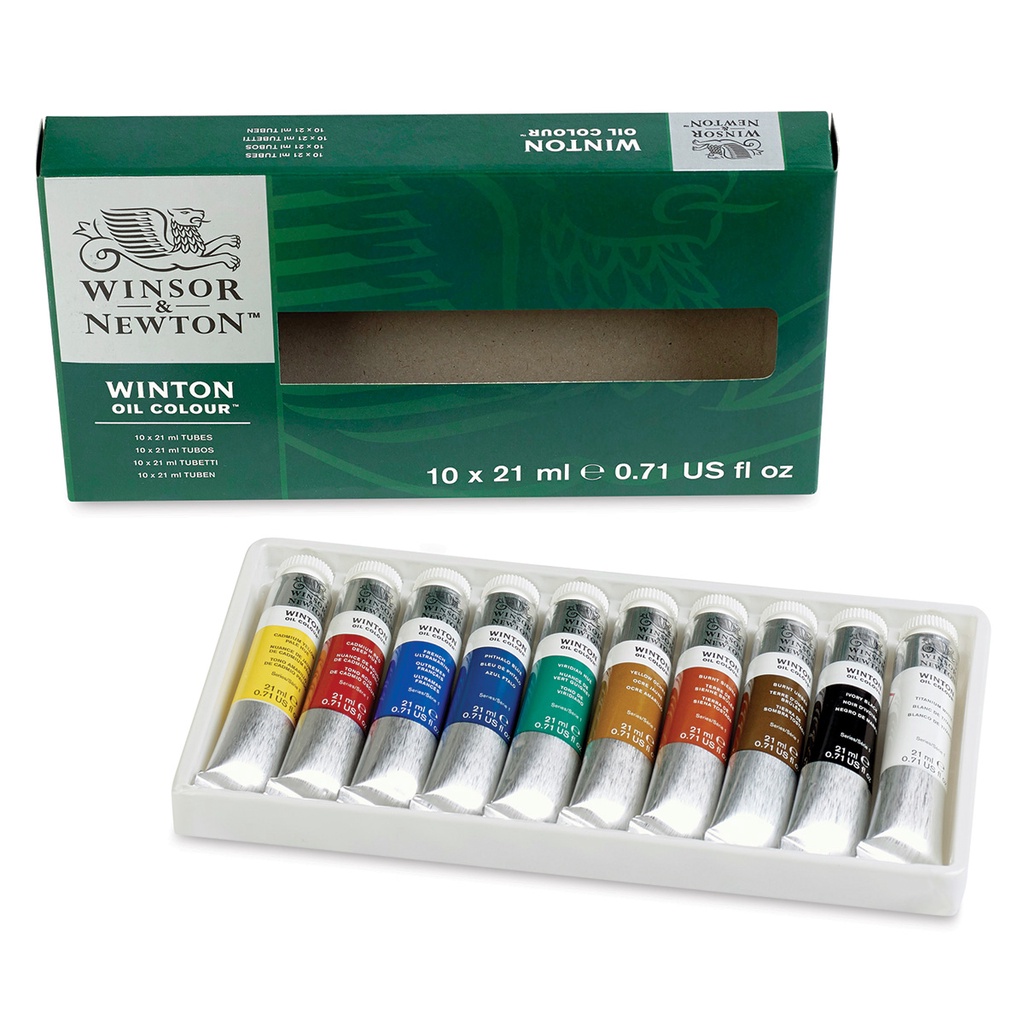 Winsor &amp; Newton Winton Oil Colour Tube Basic 10 Color Set