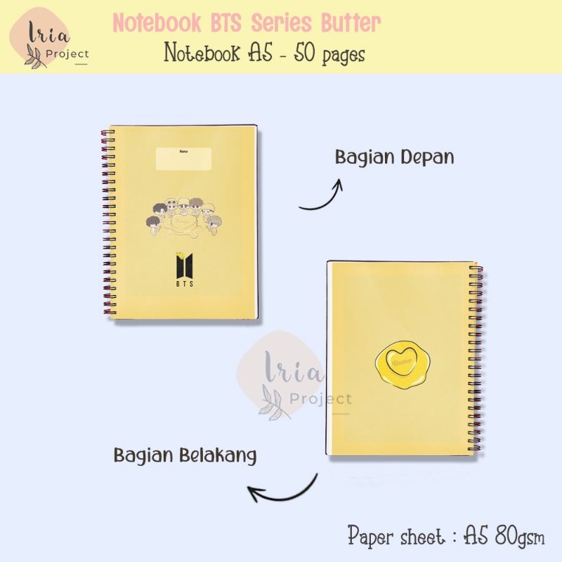 

Notebook / Journal Book BTS Butter A5 Plain