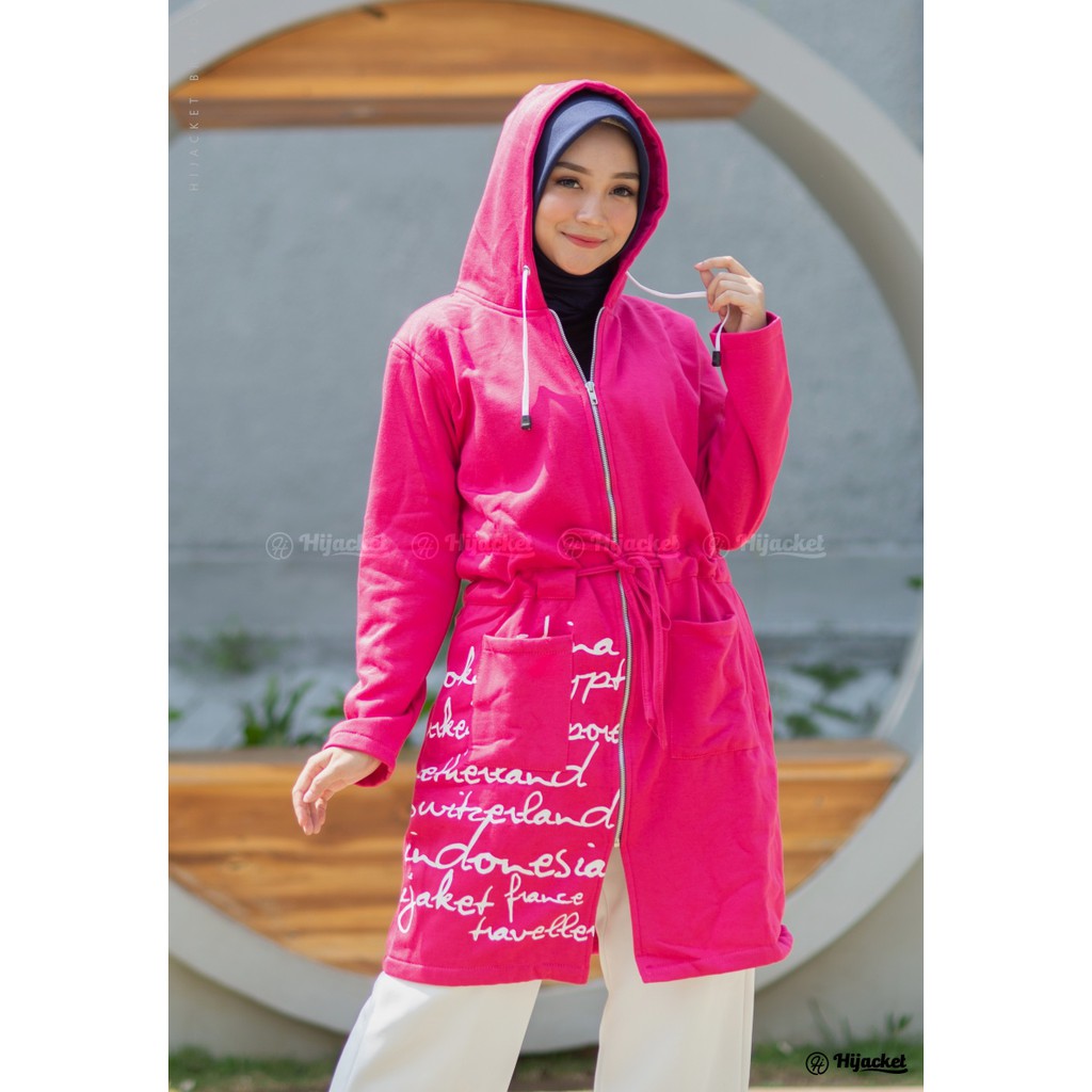 ⭐️GRATIS ONGKIR⭐️ HIJACKET URBANASHION Jaket Wanita Muslimah-ROSEPINK (Pink)