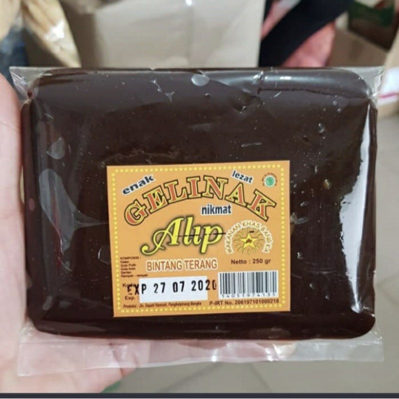 

Gelinak asli Bangka merk Alip jelinak asli Bangka jelinak makanan khas Bangka