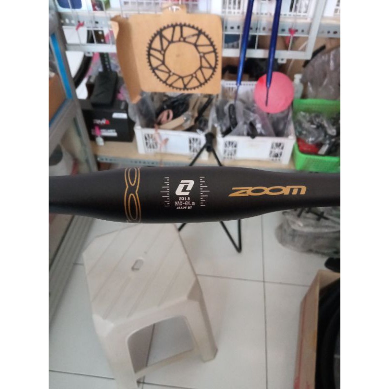 Stang balap stang fixie dropbar aloy merk Zoom pipih