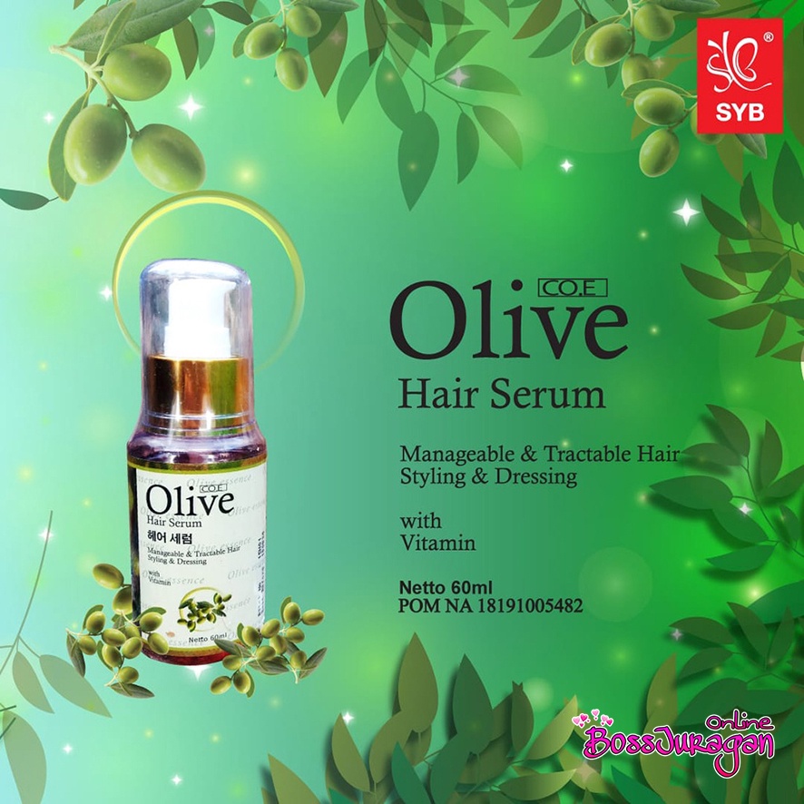 (BOSS) Olive Hair Serum Rambut / SYB Hair Serum Olive by COE ORIGINAL BPOM