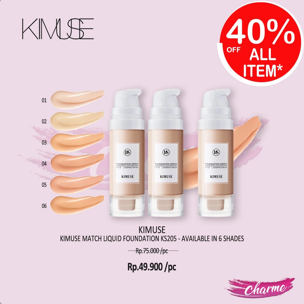 (READY &amp; ORI) Kimuse Match Liquid Foundation Foundy KS205 KS 205