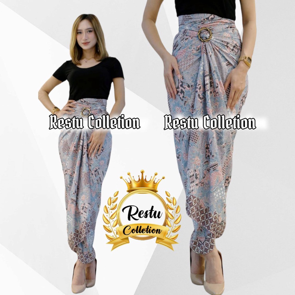 { COD } Rok Lilit Warp Skirt Serut Batik Songket Jumputan Panjang Wanita Bawahan Kebaya Kondangan Nikahan Wisuda Modern Cewek Bahan Sutra HQ Premium All Size By Restu Colletion Motif AKAR NEVY