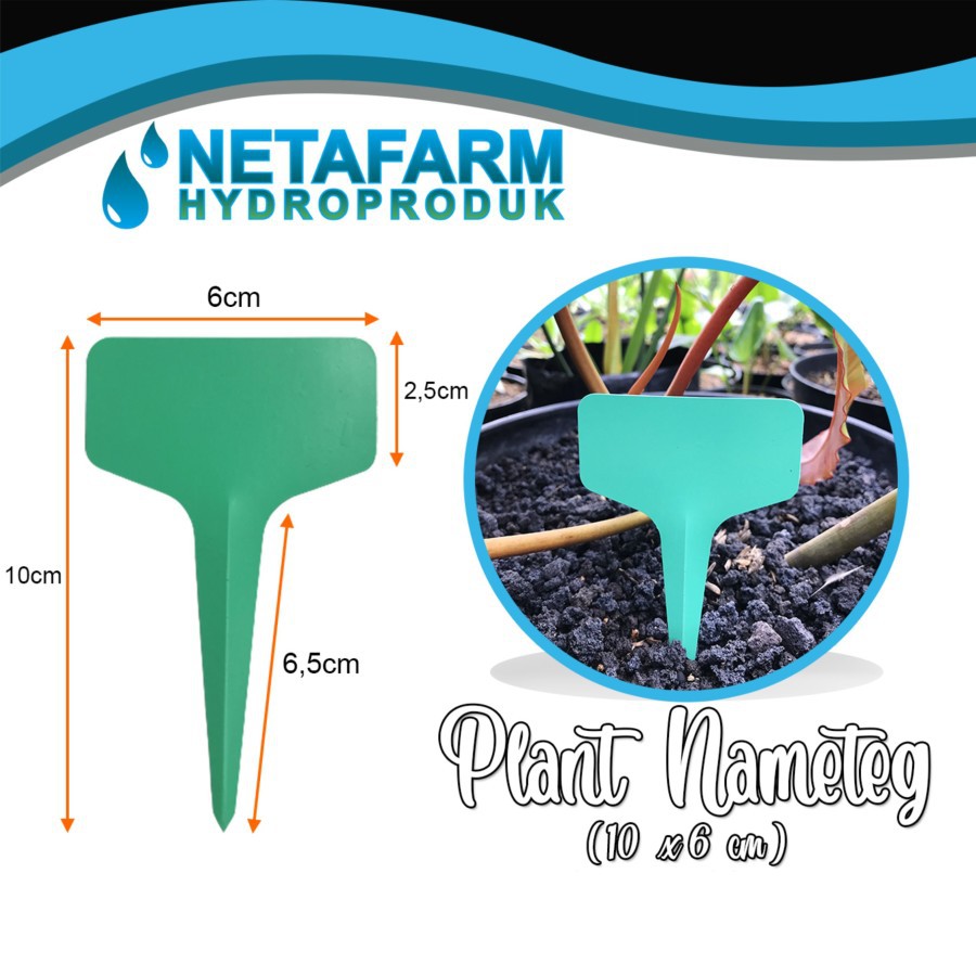 

Plant Nametag / Label Tanaman Kipas 10 x 6 cm - set 10 pcs