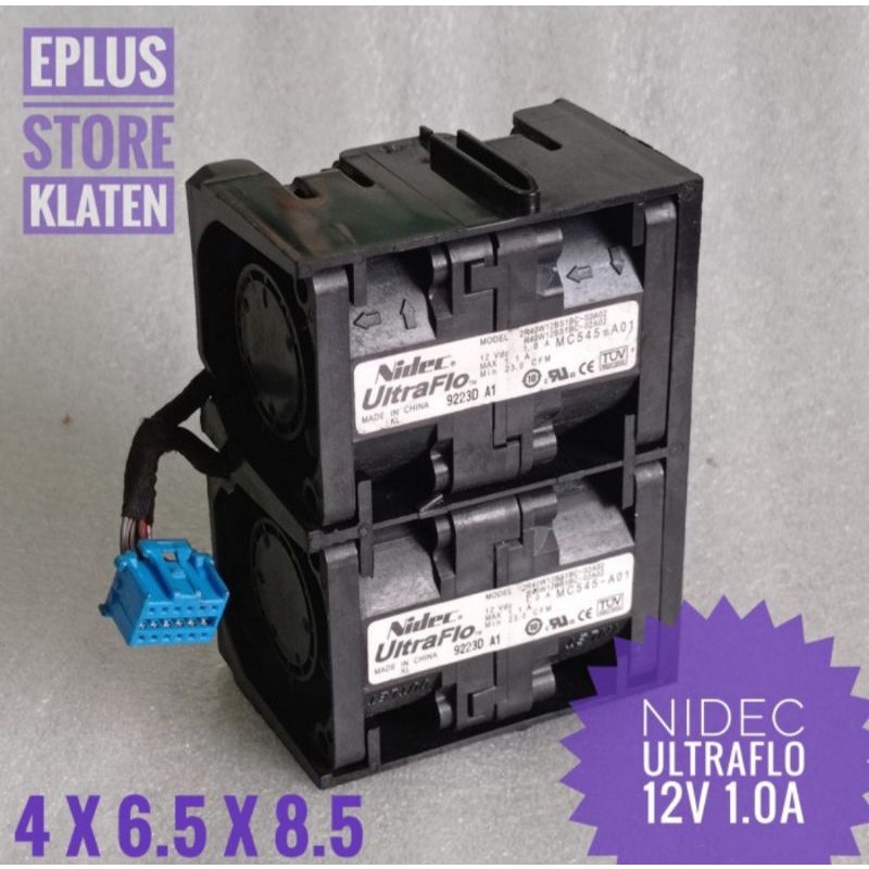 quadruple kipas fan 4cm 12v 1A Nidec UltraFlo 2R40W12BS1BC-02A02 KP115