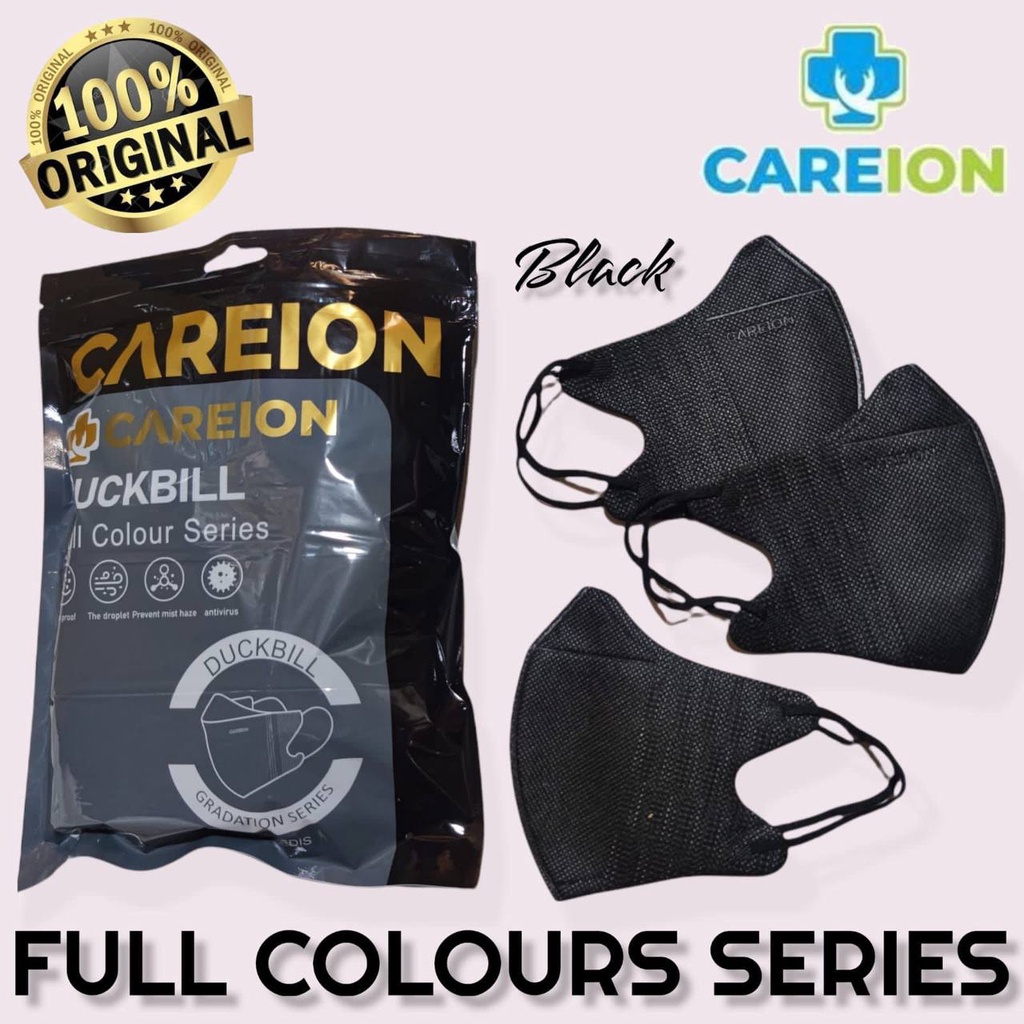 Careion Duckbill Garis | Duckbill Careion Emboss Earloop isi 50pcs