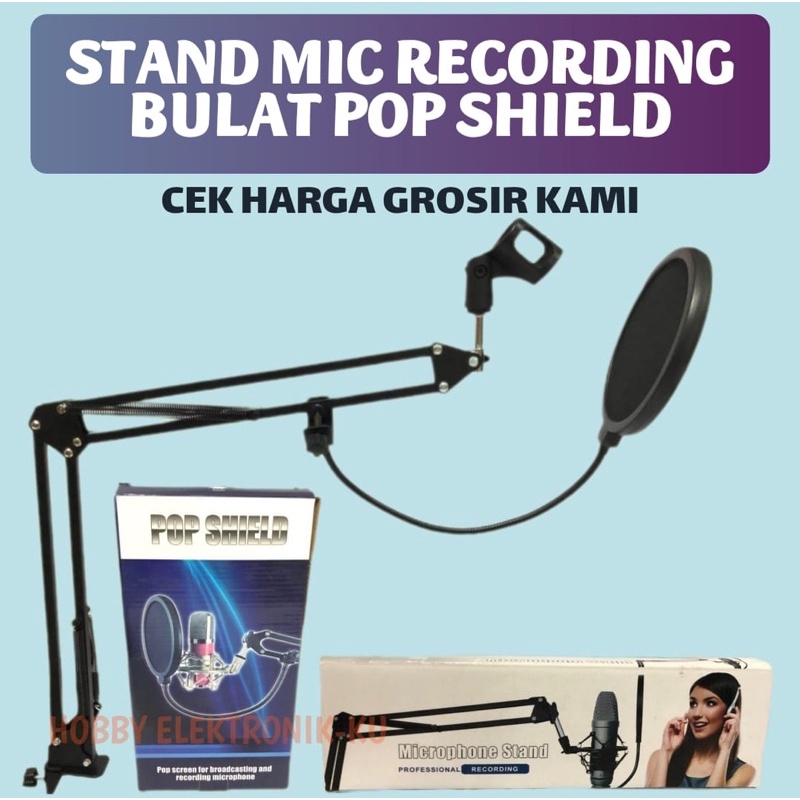 STAND MIC RECORDING BULAT POP SHIELD