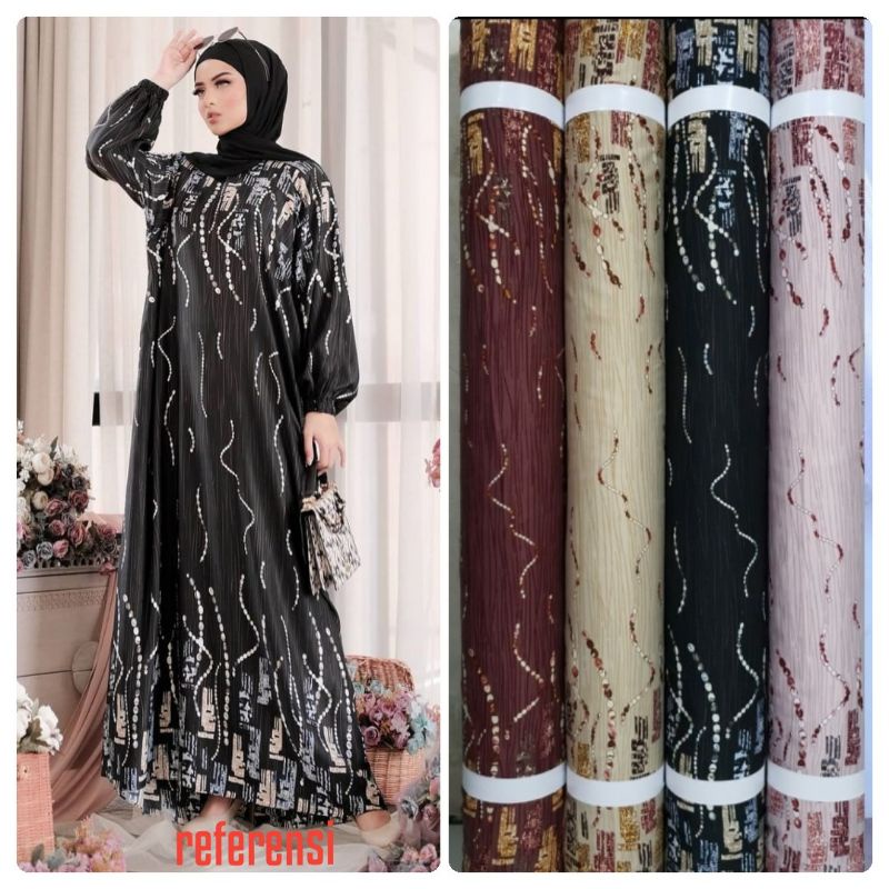 Kain bahan Dr Silk Motif Siena (harga per 0,5m)