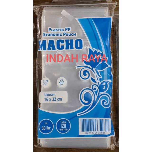 PLASTIK PP STANDING POUCH ukr 16 x 32