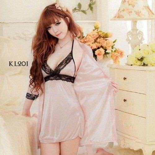 [SIAP KIRIM] BAJU TIDUR KIMONO WANITA LINGERIE SEXY BAJU TIDUR WANITA NUDE KL20I