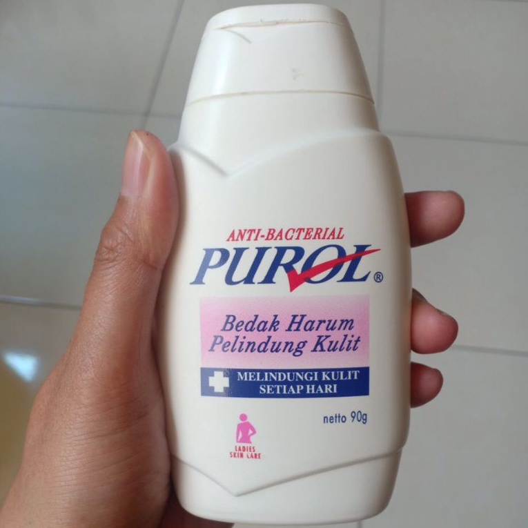 TERBATAS, penghabisan stok  Purol powder / bedak purol pink 90gr
