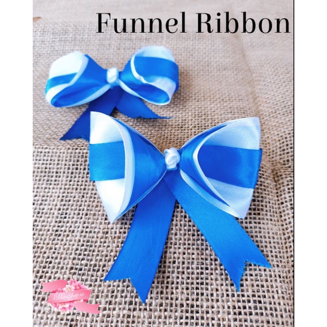 

Funnel Ribbon. Pita hampers / Pita kado / Pita jadi / Pita unik / Pita rambut