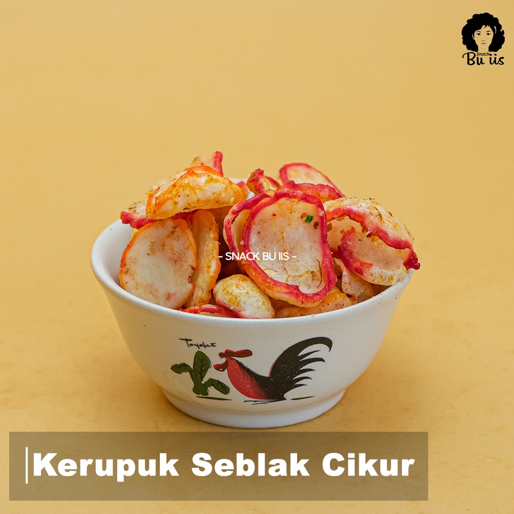 

250gram Kerupuk Seblak Cikur Kencur Warna Snack Bu Iis Cemilan Sukabumi