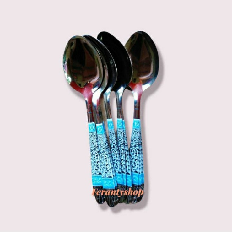Hot item Sendok Makan Batik Stainless 1lusin 12buah / Stainless Steel