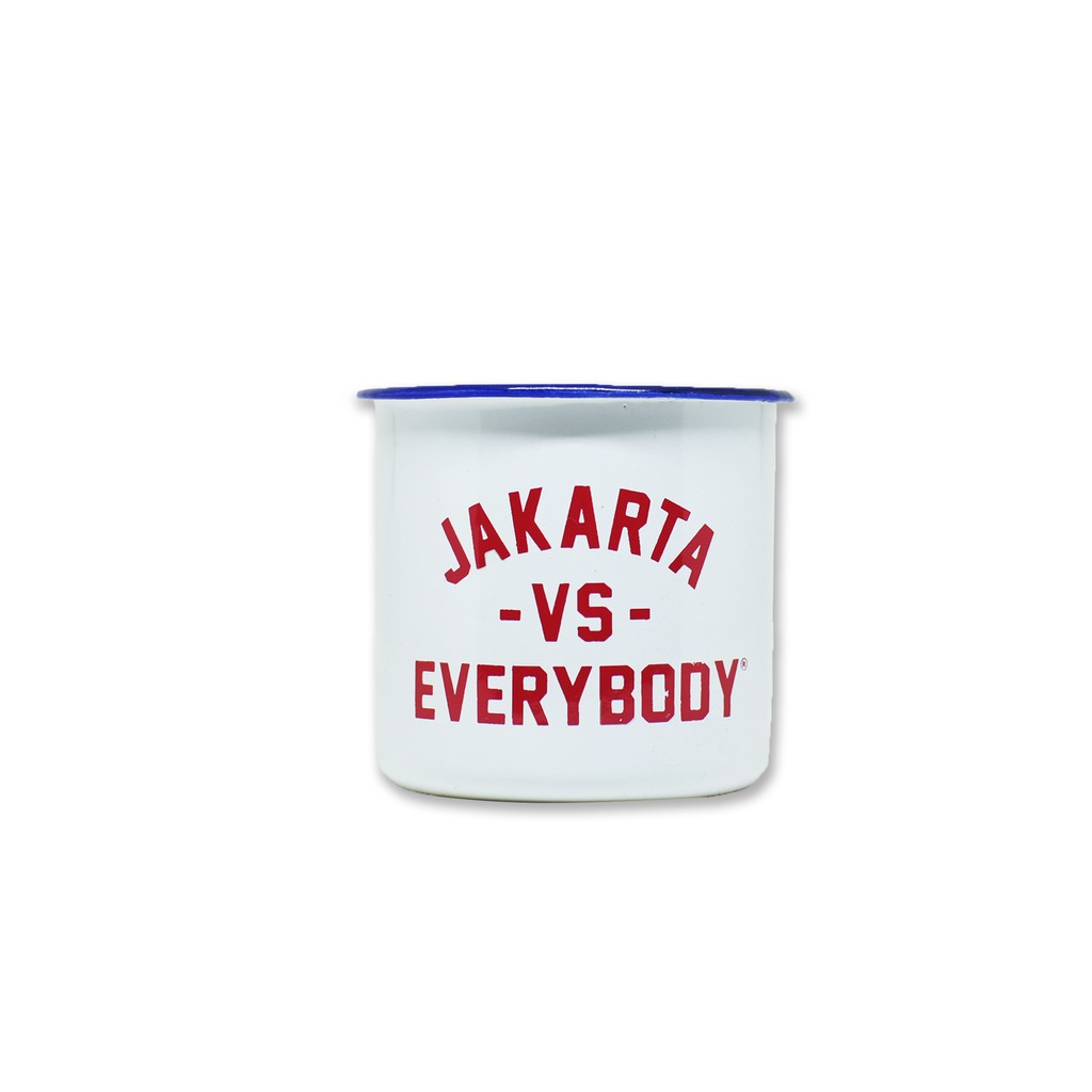 

Urbain Enamel Mug | Jakarta vs Everybody | White