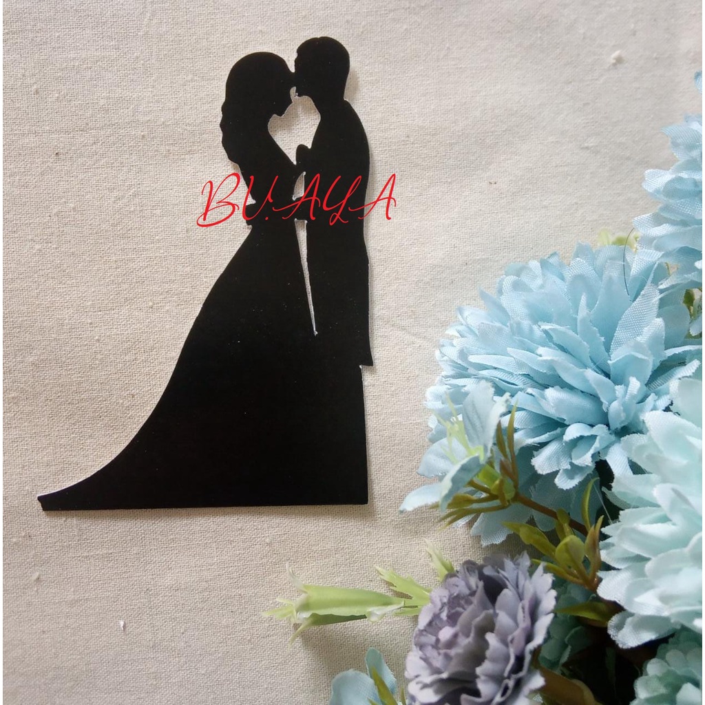 Grosir 60pcs Siluet Pengantin Kecil Untuk Mahar