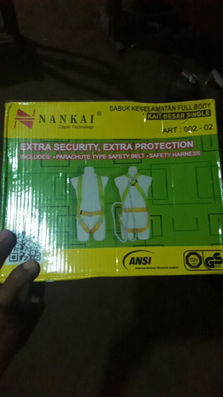 Nankai Safety Belt - Sabuk Safety Harness Full Body Single Hook Besar - Sabuk Keselamatan