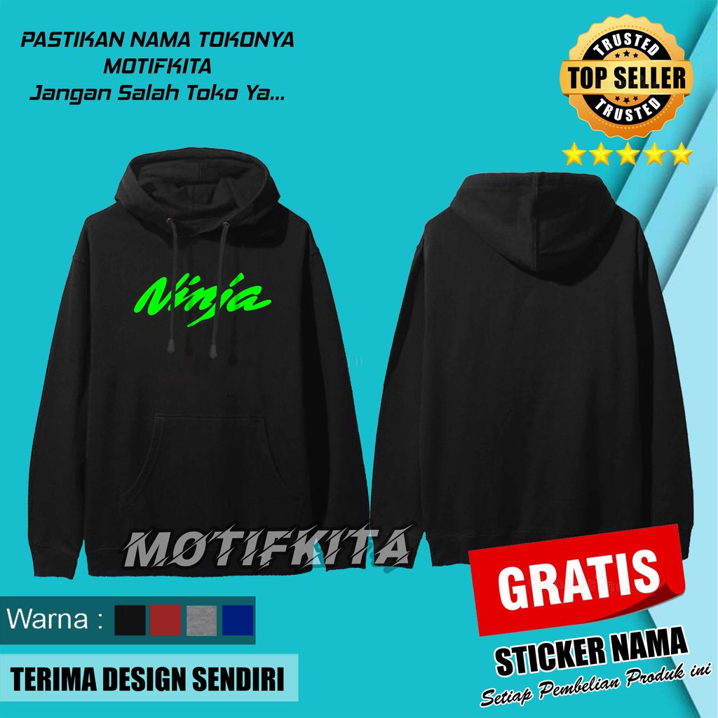 IMPORT QUALITY Jaket Hoodie Sweater KAWASAKI NINJA   Keren Pria &   Motifkita