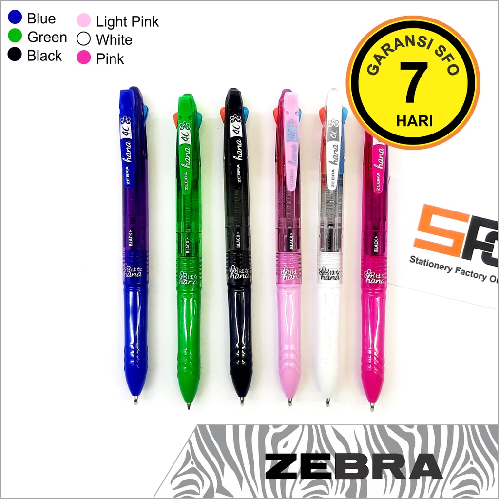 

Pen Zebra 4 Warna Hana 4C - SFO Semarang Official