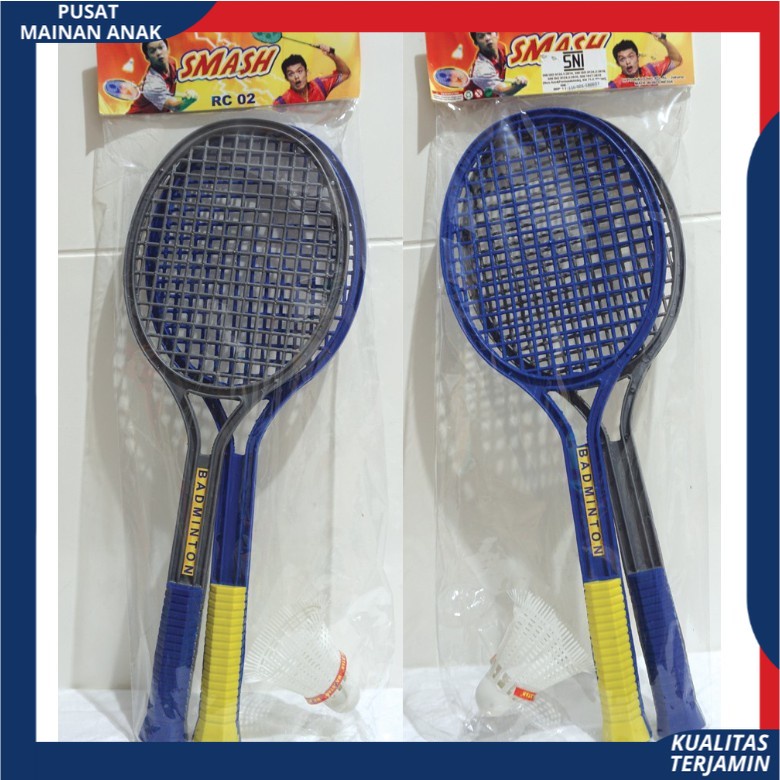 SET RAKET BADMINTON - mainan edukatif Olahraga anak bulu tangkis plastik RC02 / RC 02 MURAH