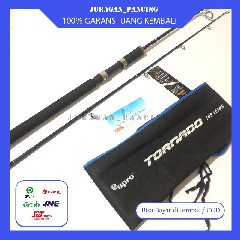 ALAT PANCING FISHING Rod JORAN Eupro Tornado Spin 602|180CM| MEDIUM HEAVY | LAUT 10-20LBS|