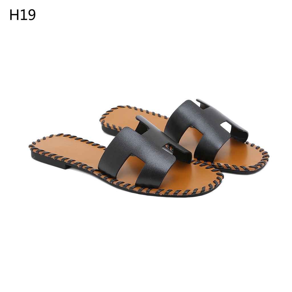 HO Sandal in Braided Calfskin with Iconic &quot;H&quot; cut-Out #H19