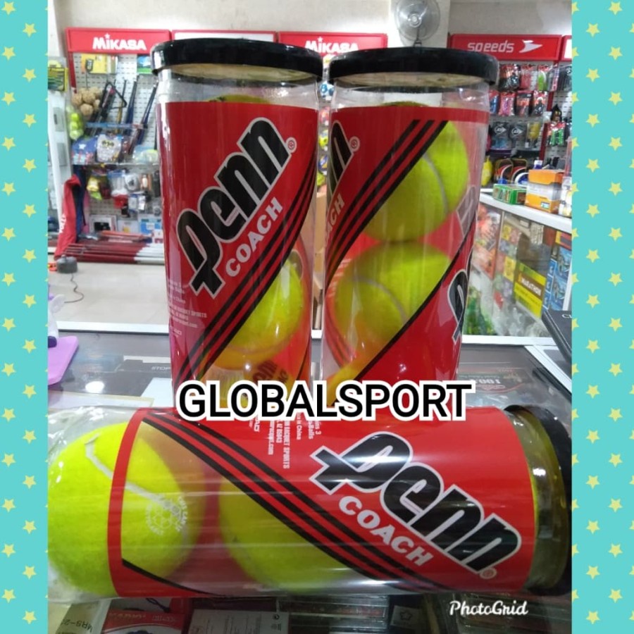 Jual BOLA TENNIS PENN isi 3 / PENN COACH TENNIS BALL ORIGINAL PALING