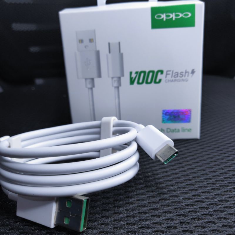 Kabel Data Oppo Vooc USb-C 4A Original 100% Fast Chsrging