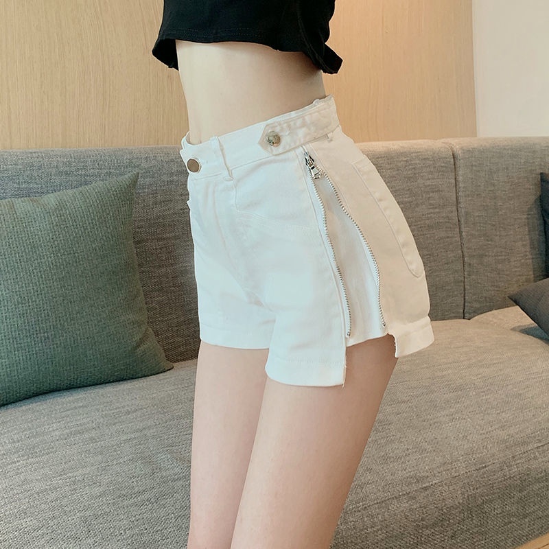 Celana jeans pendek wanita kekinian celana jeans korean style wanita celana pendek putih hot pants jeans