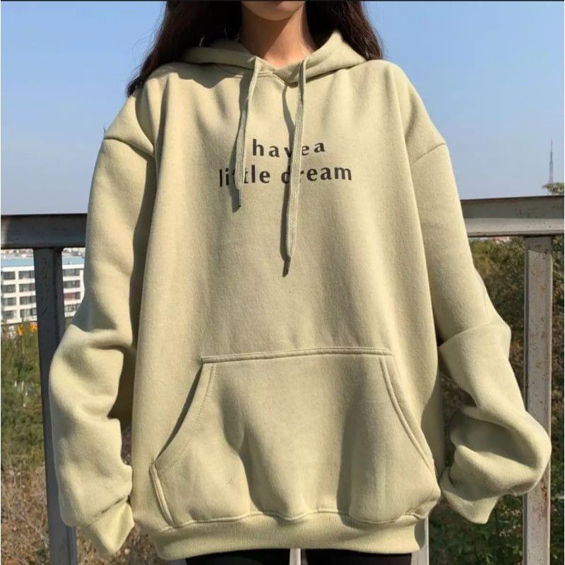 I Have Little Dream Sweater Hoodie Oversize Jaket Hoodie Oversize | Sweater Hoodie Oversize Wanita Korean Style