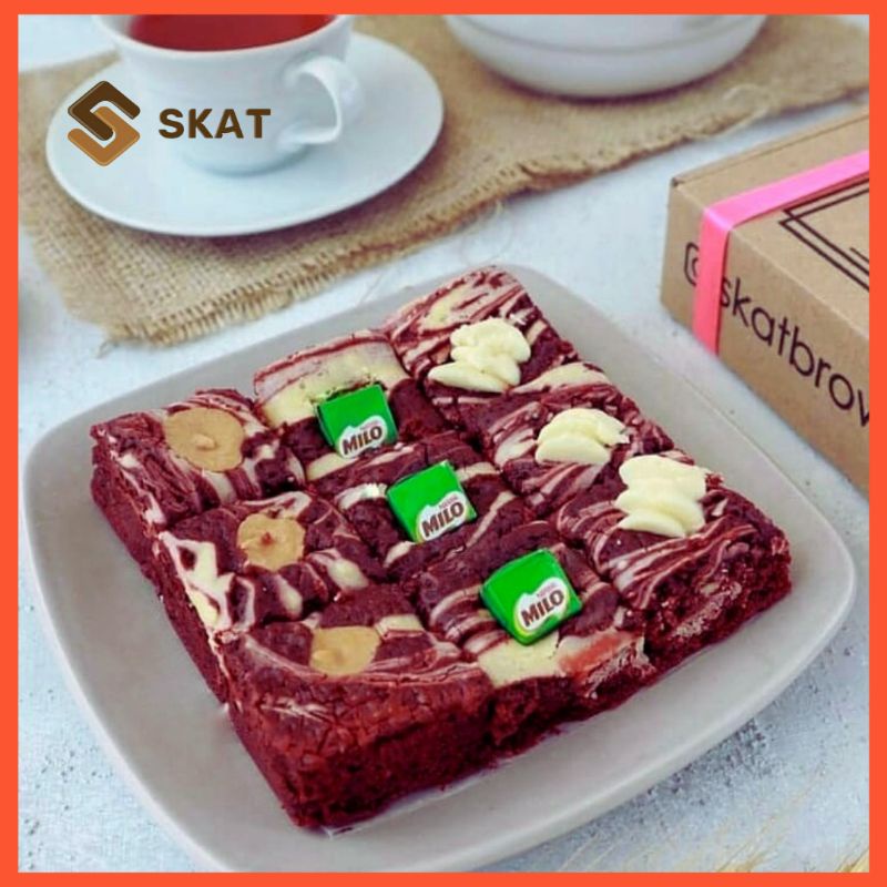 

Brownies Panggang Mini / Brownies Fudgy Mini / Brownies Skat Mini / Brownies Mini Red Velvet