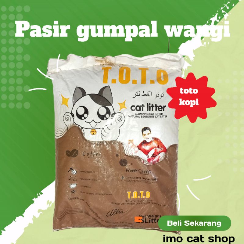 toto pasir kucing gumpal wangi 10 lt