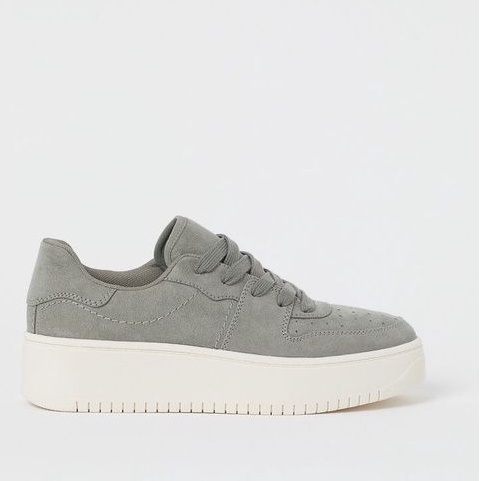 monochrome platform trainers